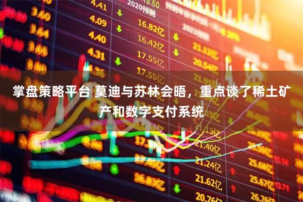 掌盘策略平台 莫迪与苏林会晤，重点谈了稀土矿产和数字支付系统